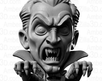 Dracula Chubhead Collectable - Mini Statue for Classic Monster Movie Fans - Scary Horror Decoration