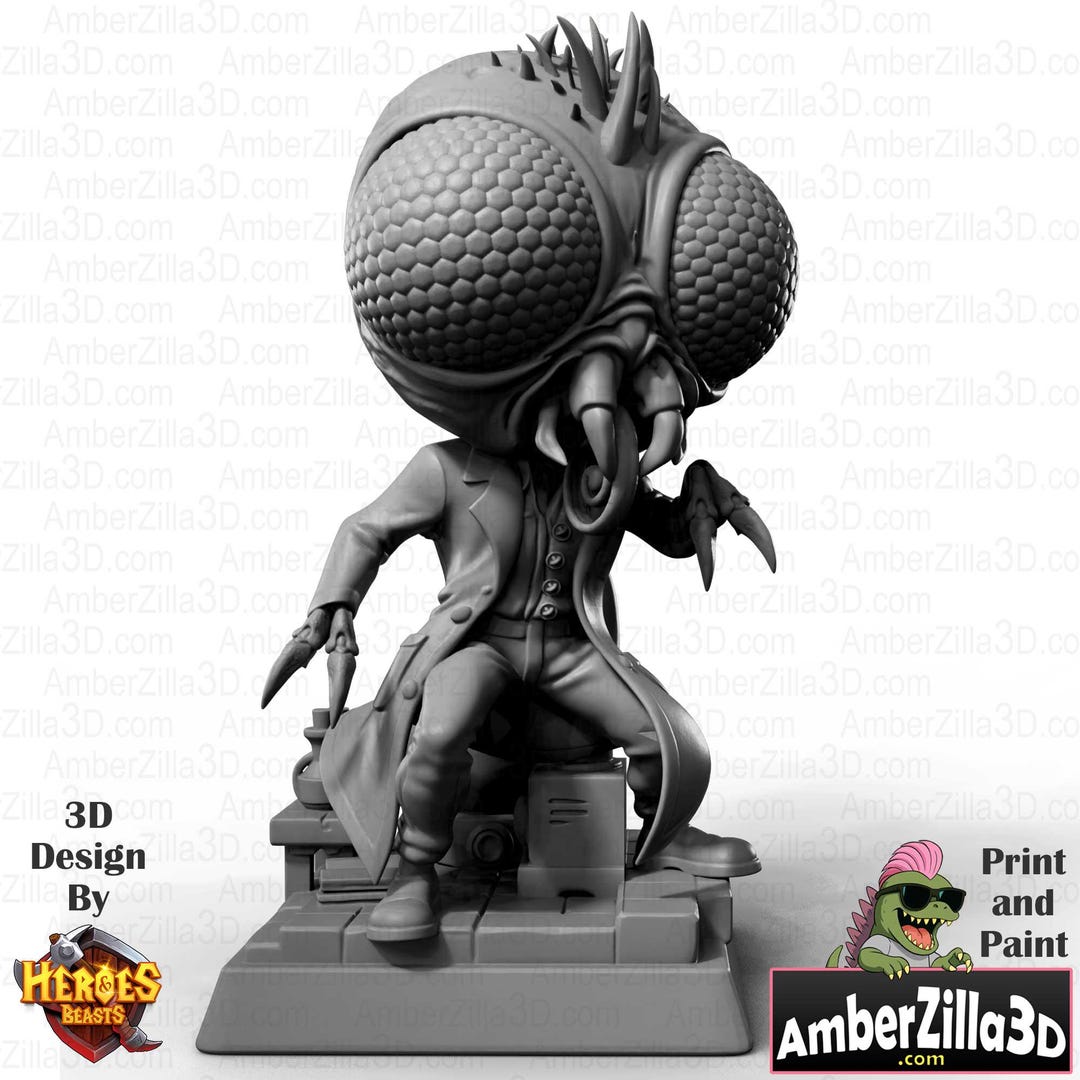 Fly Creature Chubhead Collectable - Mini Statue for Classic Monster ...