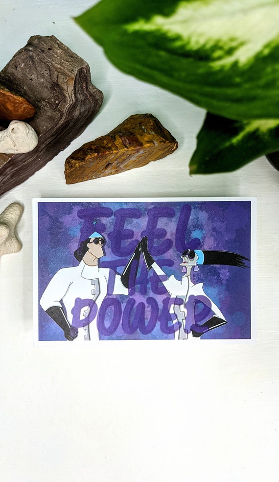 Feel The Power Yzma And Kronk Art Print Etsy