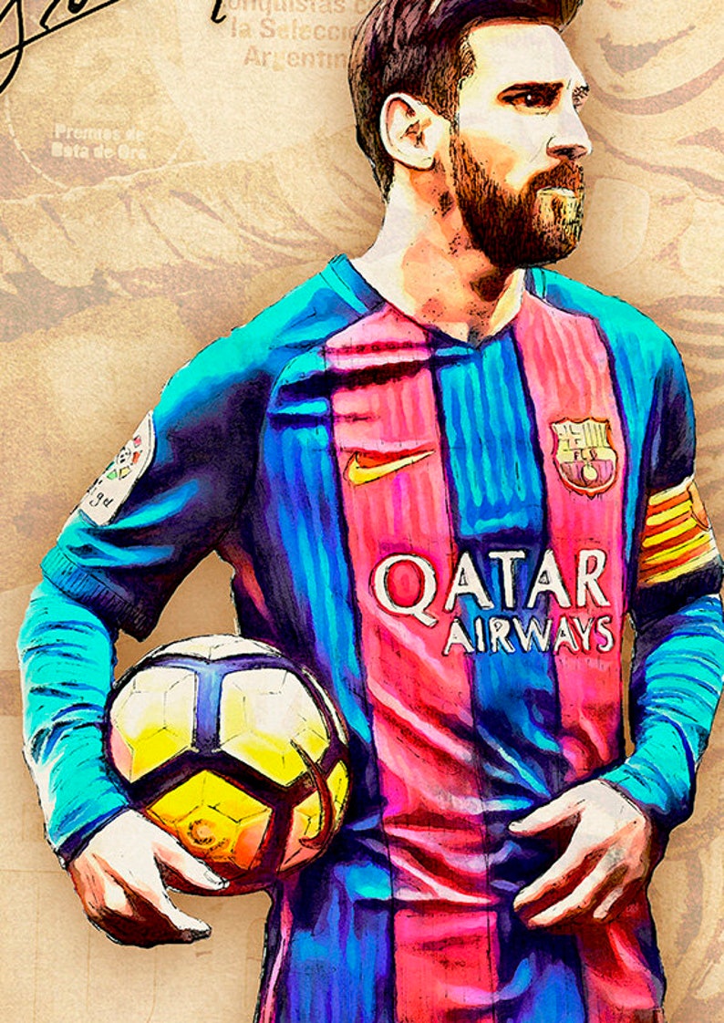 Lionel Messi Print Barcelona Lionel Messi Quotes Poster Home Etsy