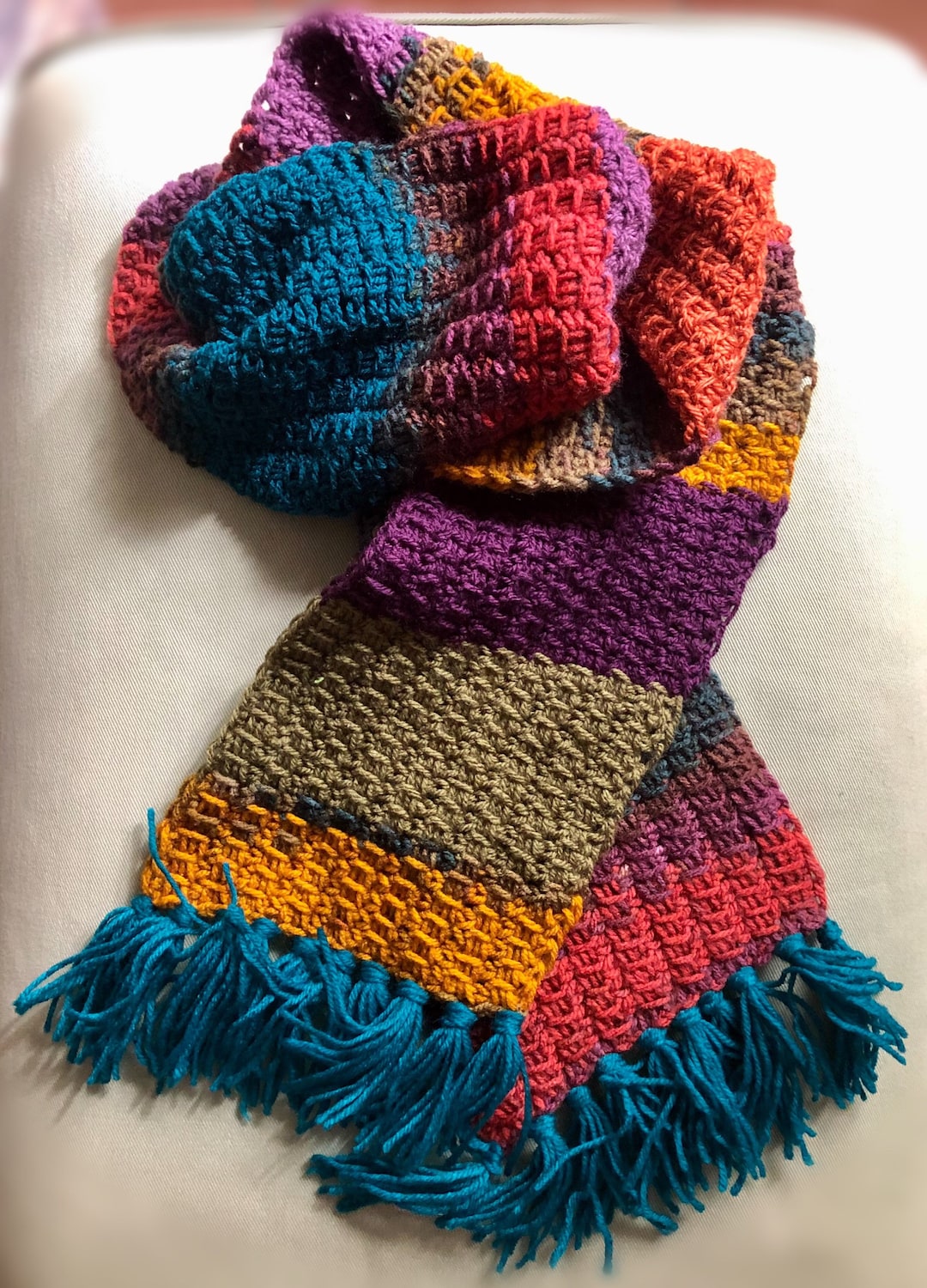 Mix Color Scarf Etsy