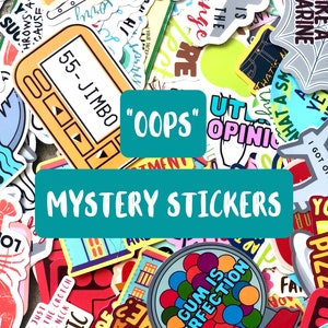 Mystery Stickers, Seconds Sale, Random Sticker Pack, Cheap Stickers, Laptop Stickers, Water Bottle Stickers