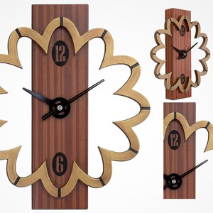 Original natural wall clock,natural wood hand made clock,unique design,perfect accessories and wall decor