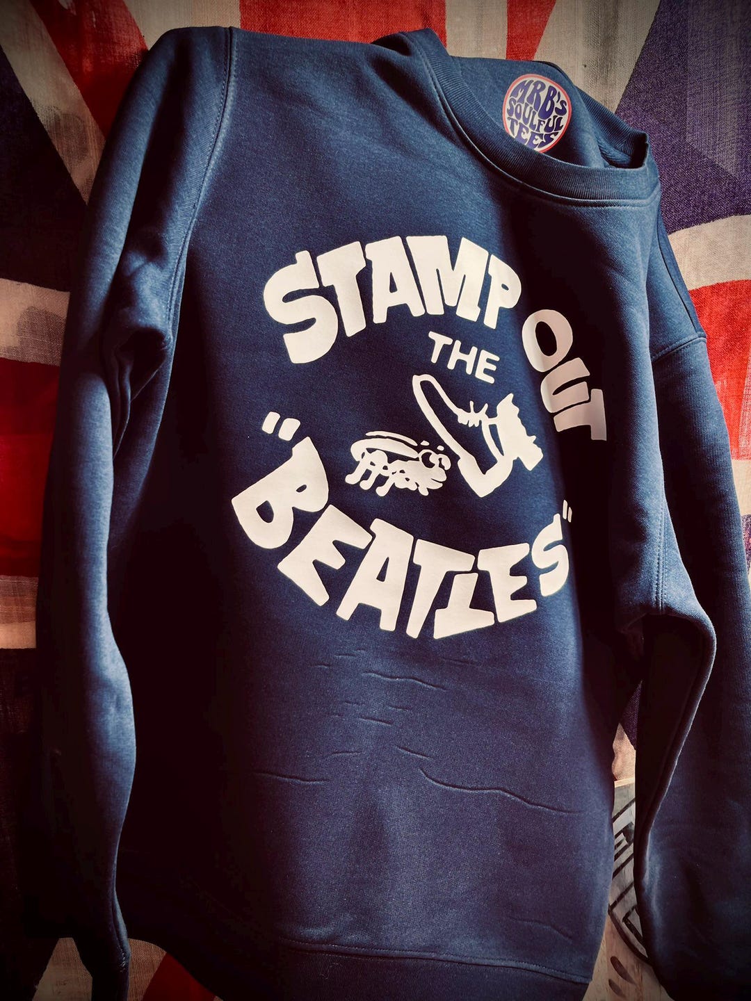 トップス the beatles Yellow Submarine Blue Crewneck - The Beatles Official Store