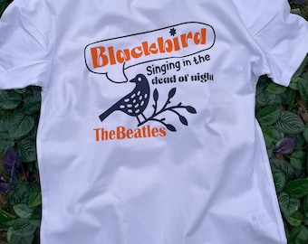 Blackbird Singing Organic Cotton T Shirt Australia