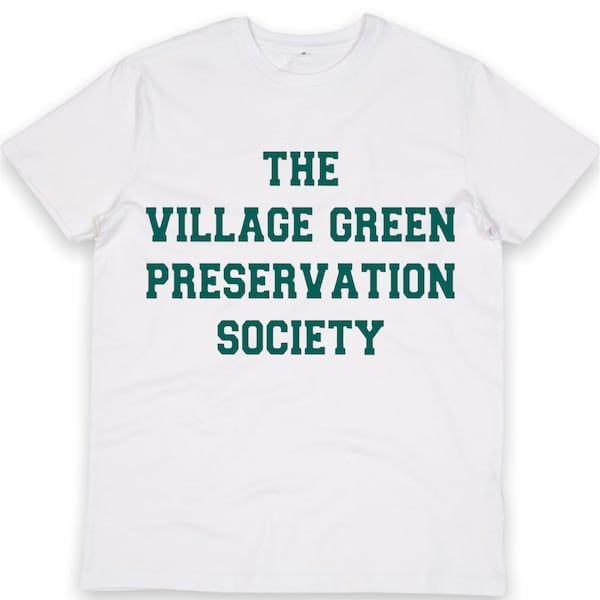 The village Green organic cotton t shirt the Kinks inspired