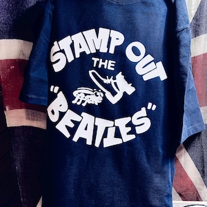 Stamp out the beatles organic cotton t-shirt