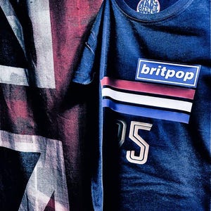 Britpop 90s (chose your year)organic cotton t shirt