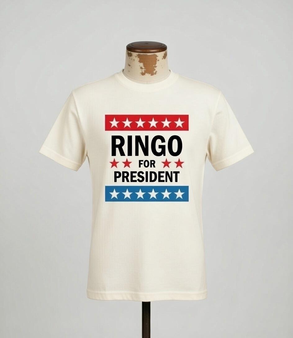 Ringo for President Organic Cotton T Shirt the Beatles - Etsy