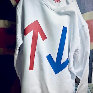 Red royal arrow organic cotton sweatshirt