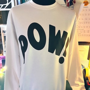 pow organic cotton sweatshirt