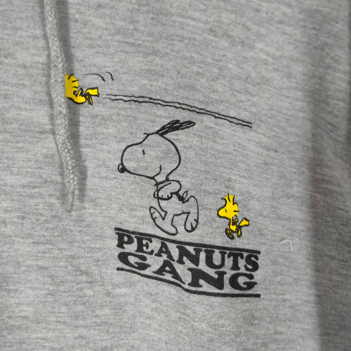 Vintage PEANUTS GANG Printed Sleeve Hoodie Medium Size Long Etsy