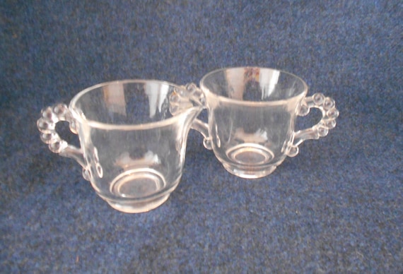 Candlewick Creamer and Sugar Bowl by Imperial Candlewick Sugar and Creamer