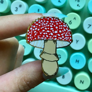 B-Grade Fly Agaric Mushroom Hard Enamel Pin