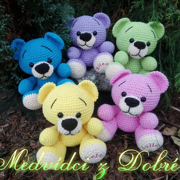 Rainbow Bear - crochet pattern