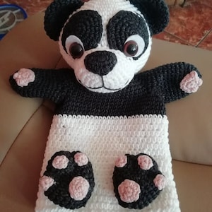 Marionetta Panda - schema all'uncinetto