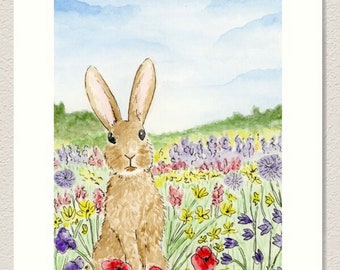 Bunny Meadow Art Print