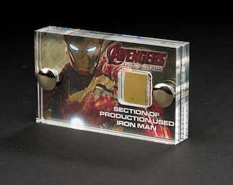 Iron Man - Avengers Age of Ultron - Gold Suit Fragment - Mini Display-The Movie Reliquary..