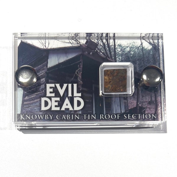Evil Dead - Screen Used Section of Knowby Cabin Tin Roof - mini display.