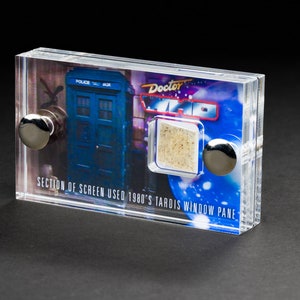 Doctor Who - Screen-Used Window Pane Section from a Tom Yardley Jones Tardis mini display