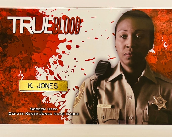 True Blood - Screen Used Kenya Jones Police Name Badge