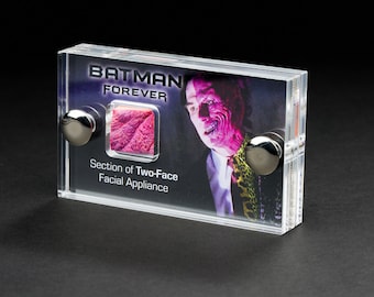 Batman Forever - Production Used Two-Face Facial Appliance mini display