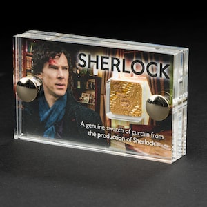 Sherlock - Genuine Swatch of Curtain from 221B Baker Street mini display