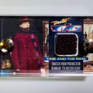 Doctor Who - Seventh Doctor Production Scarf Swatch mini display