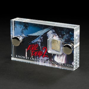Evil Dead 2 - Screen Used Tin Section of Cabin Roof mini display.