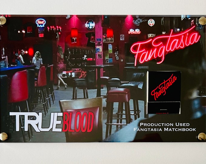 Large Display - True Blood Production Used Fangtasia Matchbook