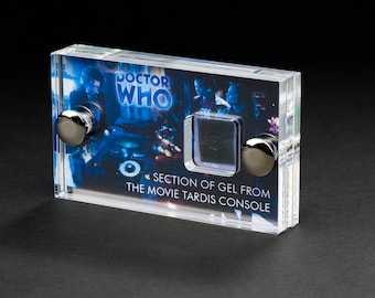 Doctor Who The Movie 1996 - Section of Screen Used Gel Tardis Console mini display.