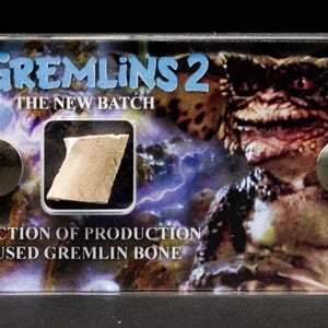 Gremlins 2 Production Used Gremlin Bone- Mini Display