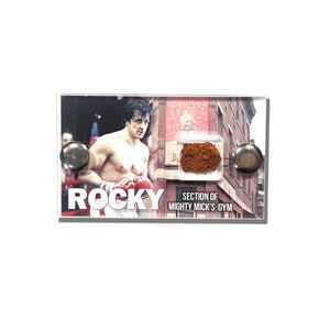 Rocky - Section of Mighty Mick's Gym- Screen Used mini display.