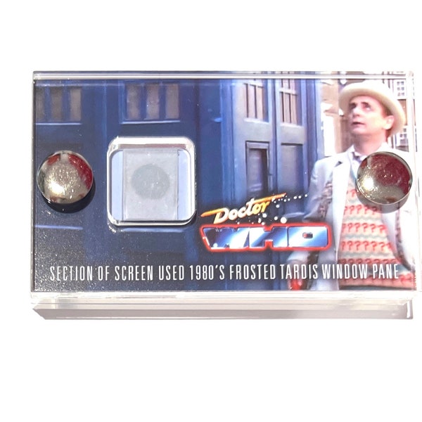 Doctor Who - Frosted Window Pane Section from a Tom Yardley Jones Tardis Mini Display