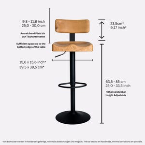 Barhocker höhenverstellbar für die bar oder theke