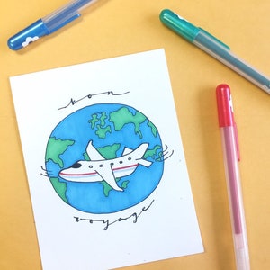 Bon Voyage! cartolina d'auguri