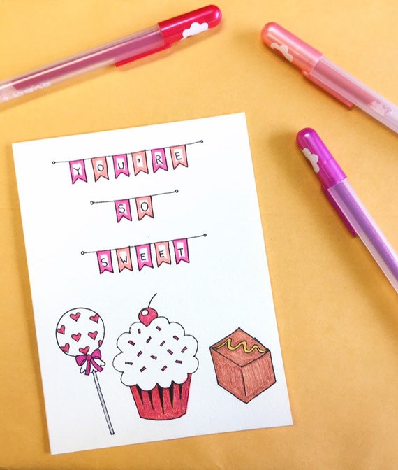 You Re So Sweet Greeting Card Etsy