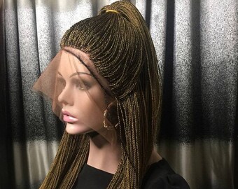 Marco Million Twist Braided Wig Handmade On Full Lace Frontal Etsy