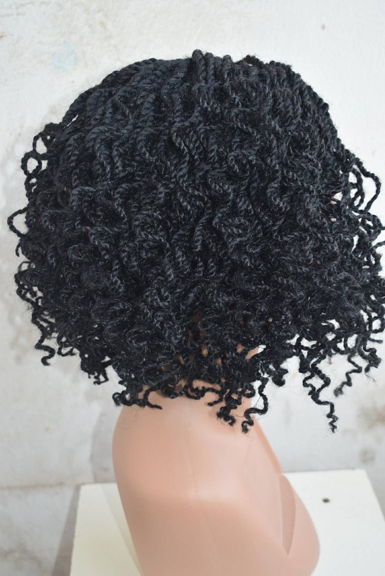 Kinky Braided Wig/box Braided Wig/kinky Twists/frontal Etsy