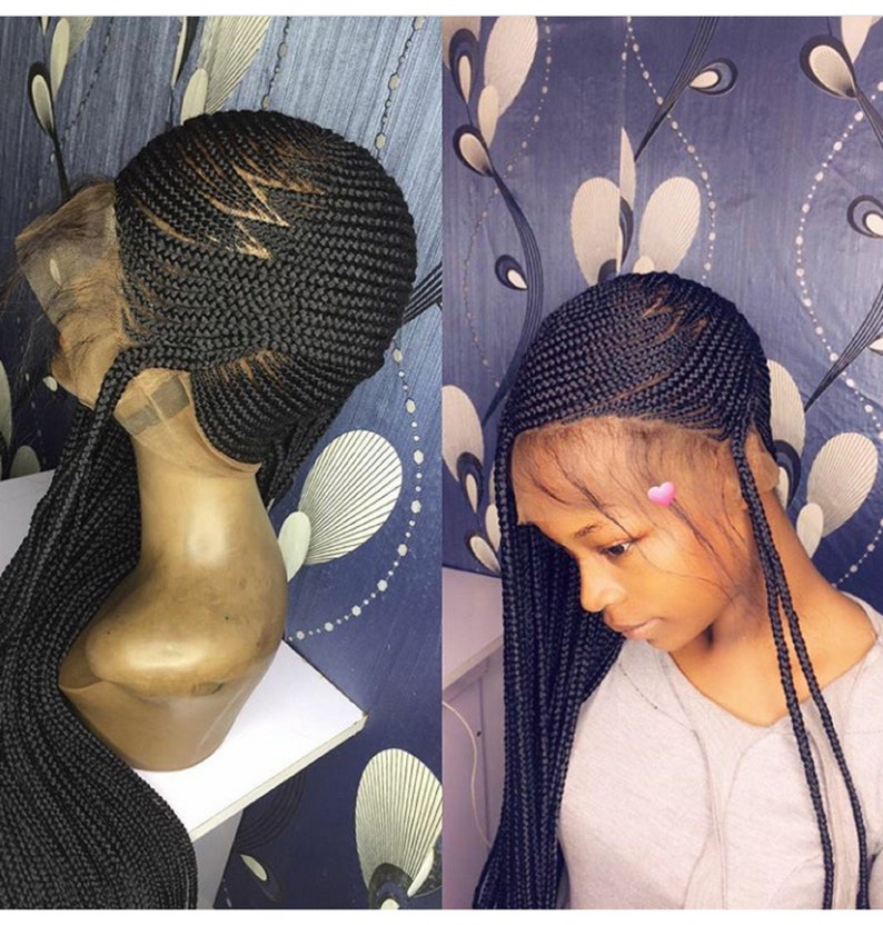 Full Lace Lemonade braided wig handmade on full lace Human Etsy