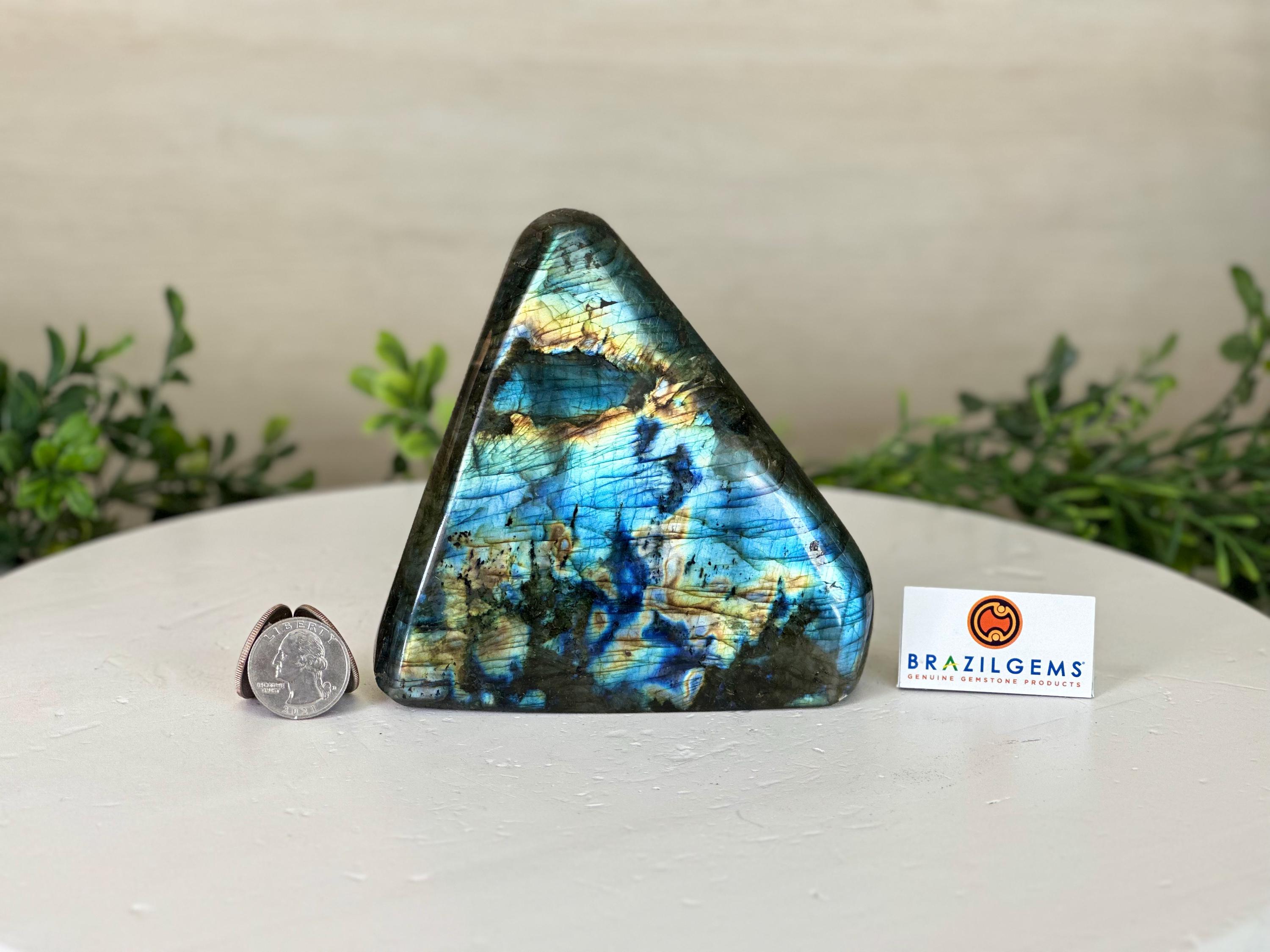 ラブラドライトの置物　フリーフォーム　722g ラブラドライト フリーフォーム 置物 ⑦ | ホシノカケラ STONE/AROMA/ART