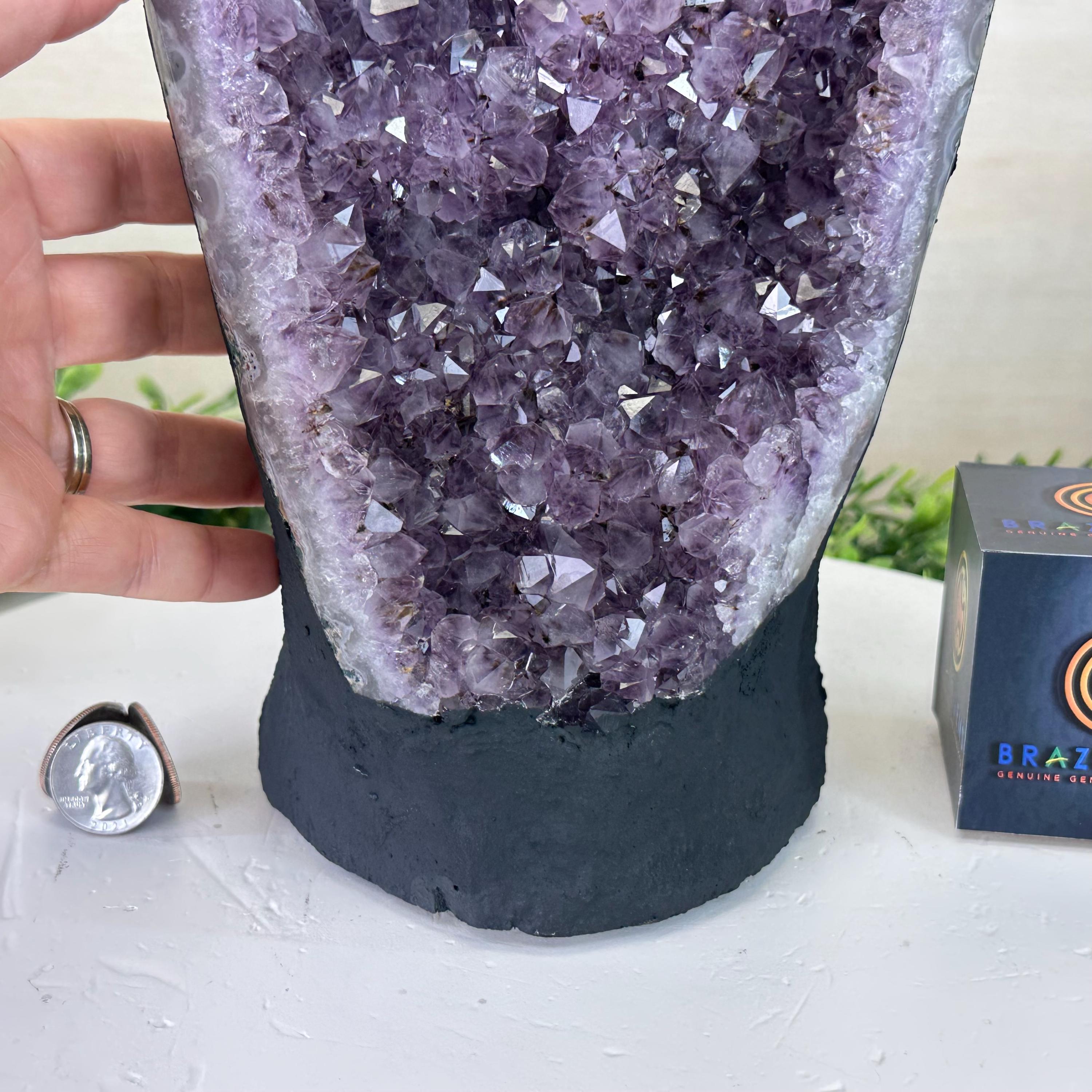 Extra Quality Amethyst Cluster, Cement Base, 12 Lbs & 11.7