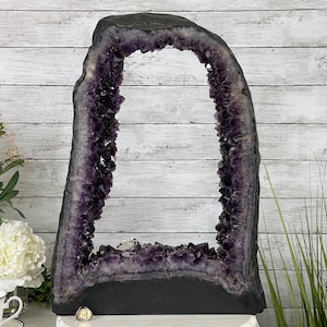 Extra Plus Quality 2-Sided Brazilian Amethyst Cathedral, 37.8 lbs, 22.5&quot; tall, #5605-0073 by Brazil Gems