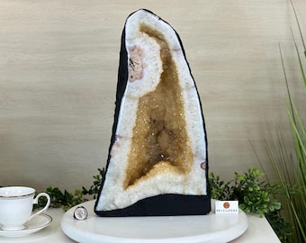 Extra Quality Citrine Cathedral, 29 lbs & 16.2" Tall #5603-0388 by Brazil Gems®