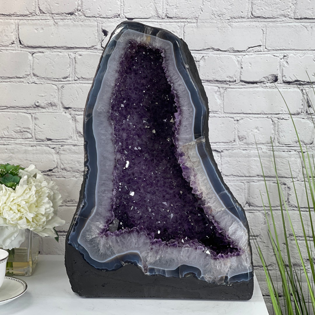 【ブラジル産】カテドラルアメジスト ブラジル産]アメジストエレスチャルカテドラルクラスター/原石