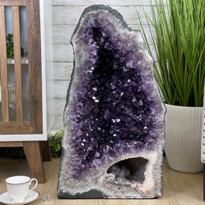 Large Extra Plus Quality Brazilian Amethyst Cathedral, 28” tall & 164.3 lbs #5601-0529 by Brazil Gems