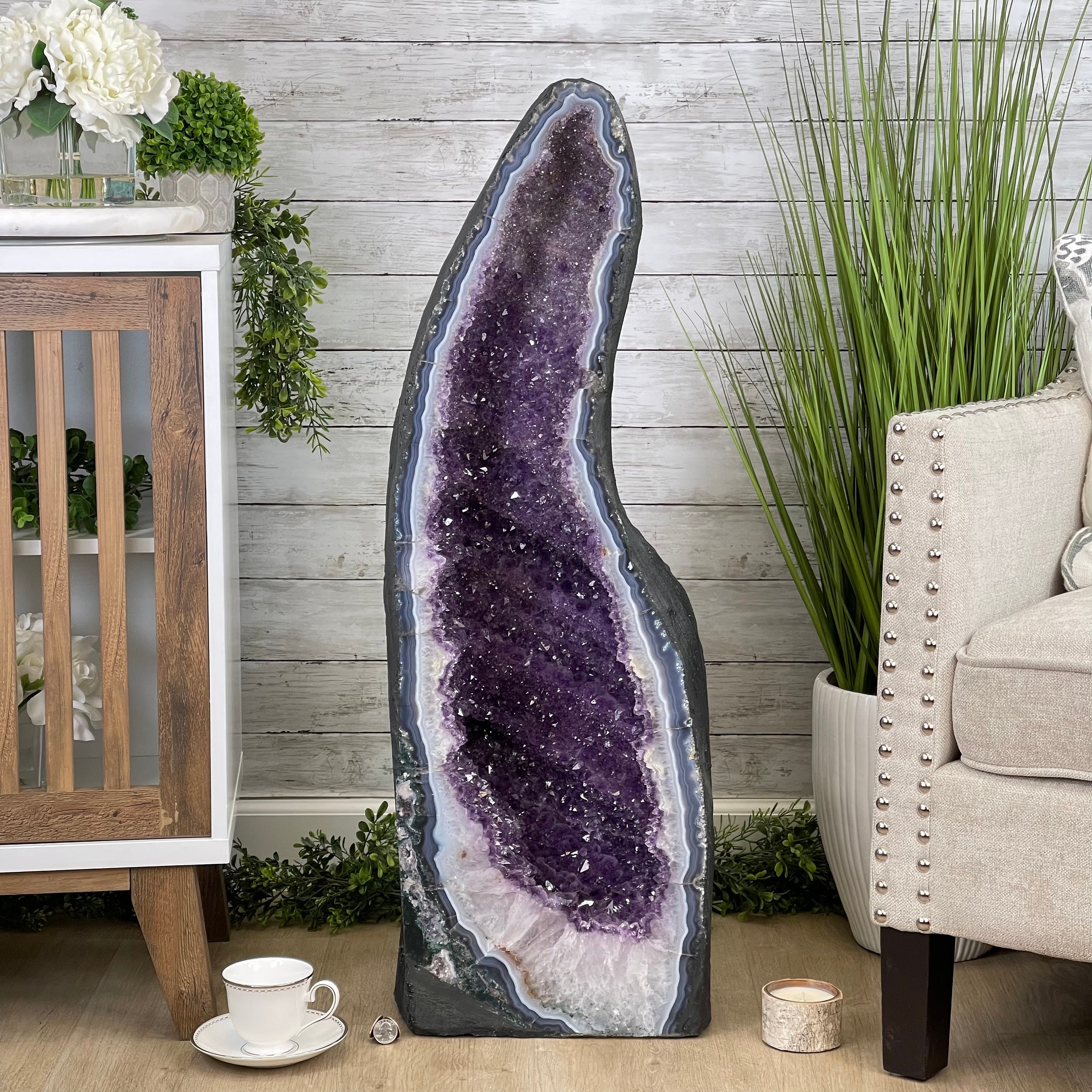 Large Extra Quality Brazilian Amethyst Cathedral, 169.8 Lbs & 37.3