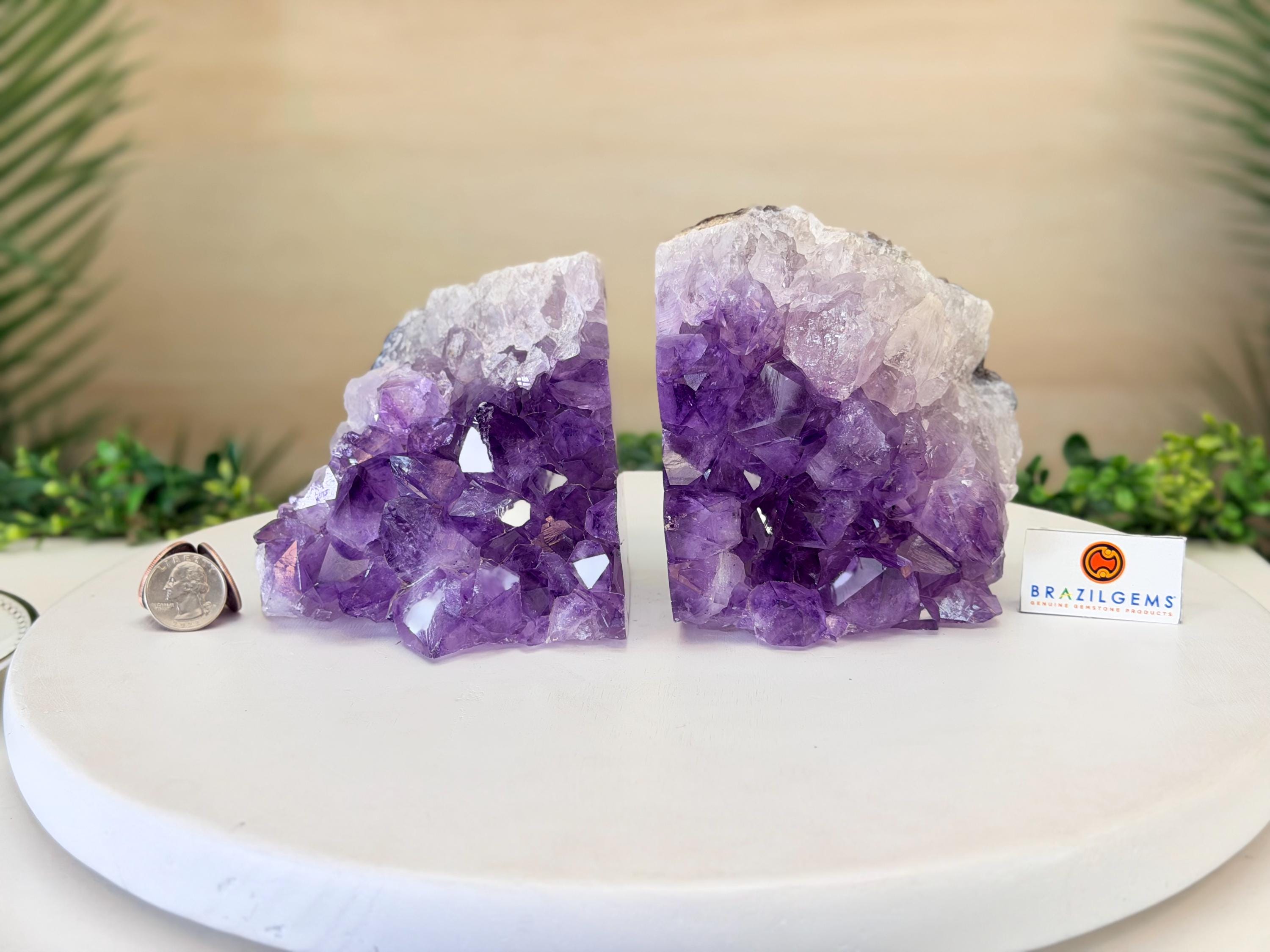 Amethyst Bookends - Etsy