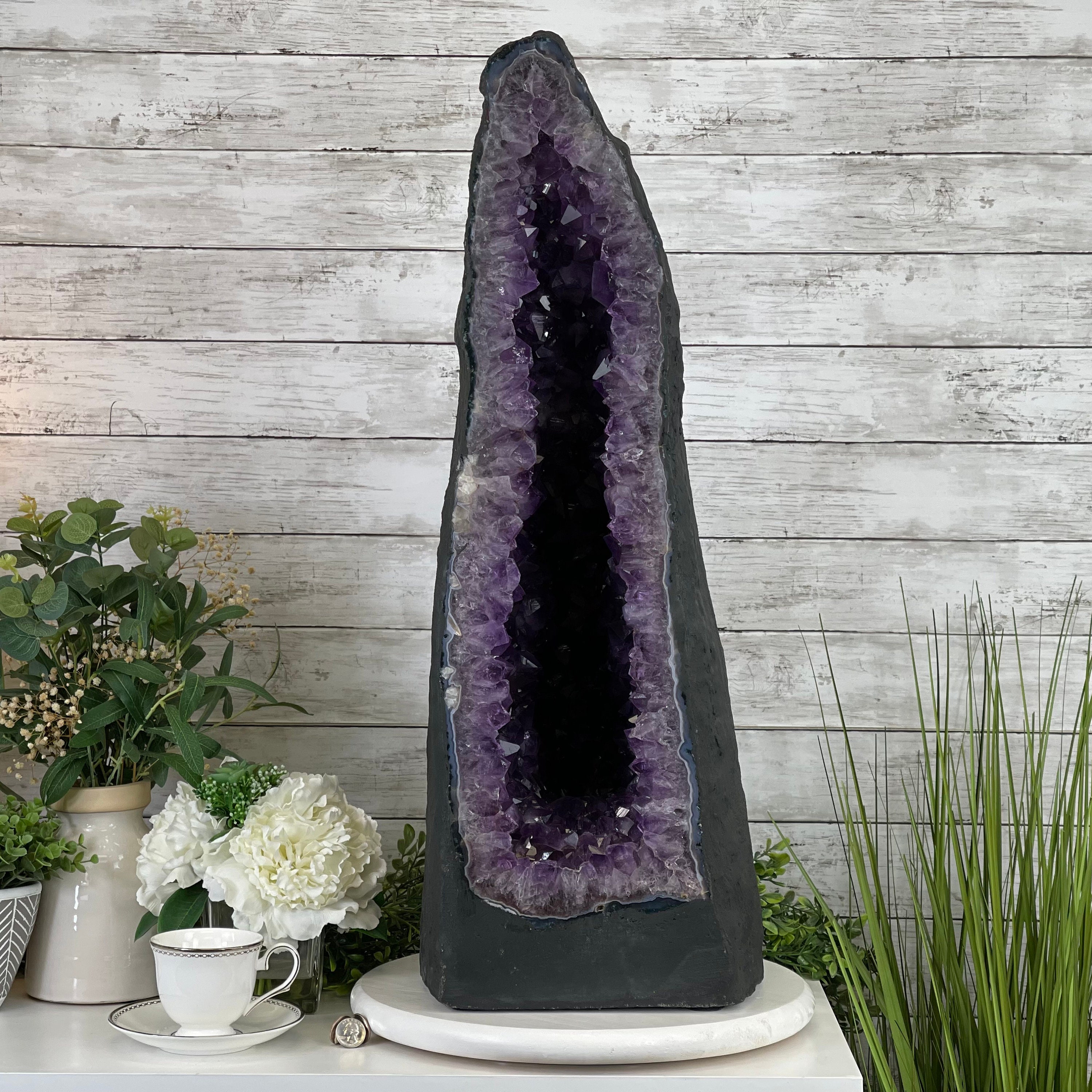 Extra Quality Brazilian Amethyst Cathedral, 125.7 Lbs & 29.75