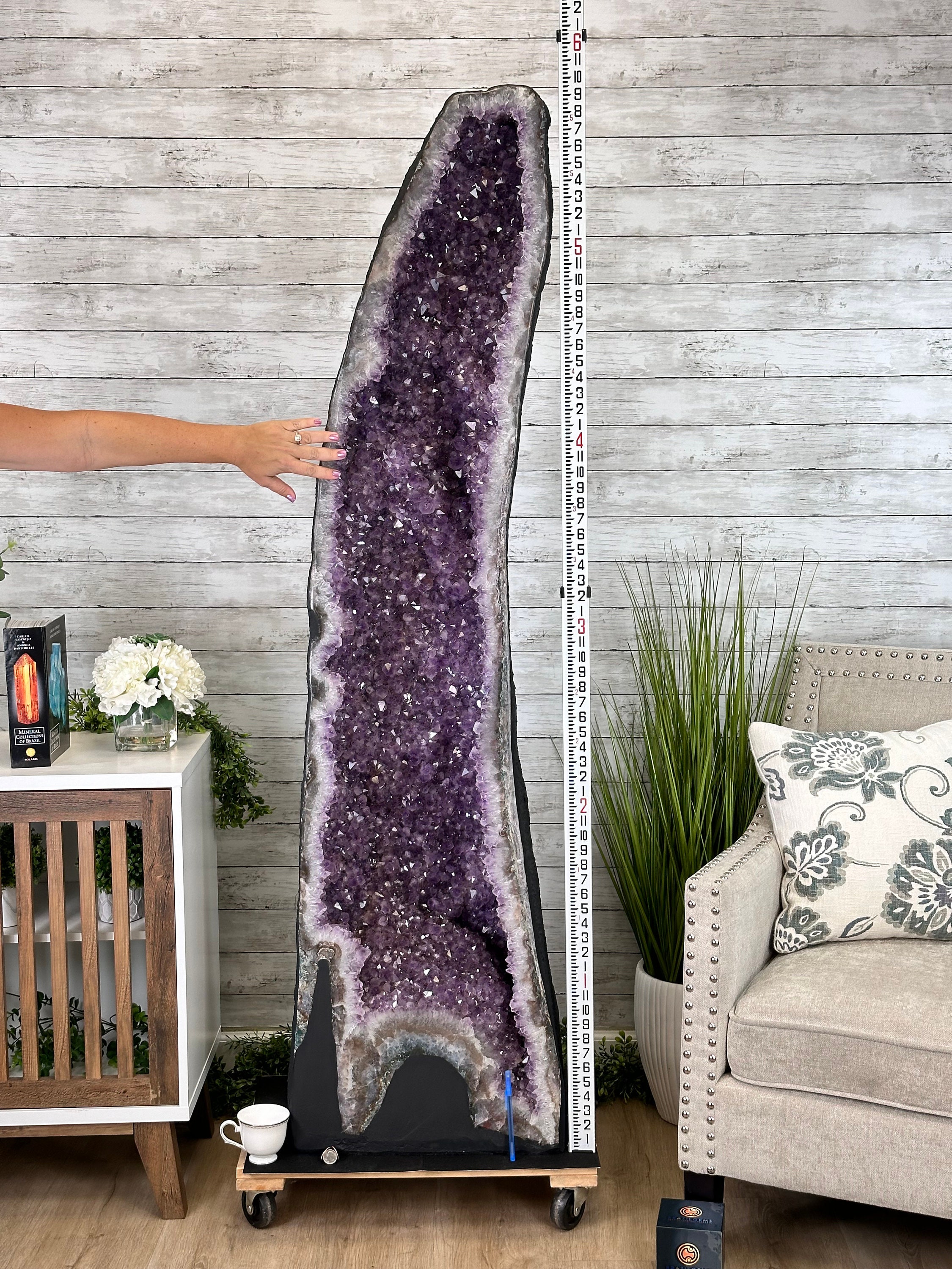 Extra Quality Brazilian Amethyst Cathedral, 510 Lbs & 70